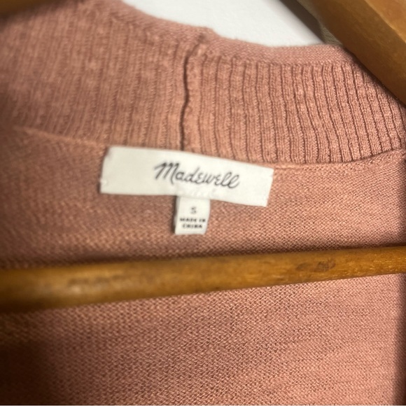 MADEWELL | Blush Pink Cardigan Sweater - Picture 7 of 11